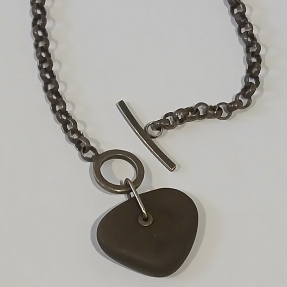 River Rock Sterling Silver Necklace - Picture 4 of 7